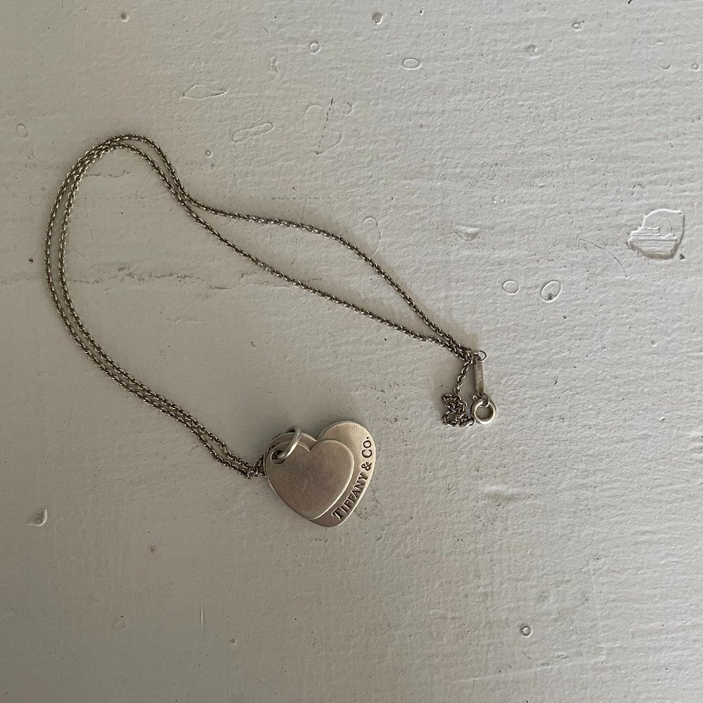 Tiffany & Co Double Heart Necklace